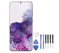 Ticfox Phone Replacement Screen Professional 6.7 Inch LCD Display Digitizer Assembly with Fingerprint Sensor for Samsung S20 Plus 5G SM G986B EU International Version (Silver)