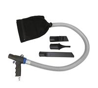 TICFOX Pneumatic Vacuum Cleaner Kit, High Pressure Air Duster Compressor Blow/Suction Gun Dual Function Pneumatic Cleaning Tool with 22/12/11cm Nozzle for Dust Removal