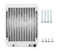 Ticfox Professional PC Water Cooling Aluminum Radiator High Performance 12cm 4.7in Computer CPU Heat Sink for Liquid Cooler System Industrial Control Cabinet Silver 153mm x 120mm x