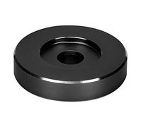 Ticfox Record Turntable Adapter Aluminum 45 RPM Large Hole Conversion Clamp Adapter For Records Stable Playback (Black)