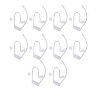 TICFOX Replacement Acoustic Coil Tube Durable Soft Comfortable Walkie Talkie Earpiece Accessories for Two Way Radios Headsets and Radios Transparent Silica Gel 12Inch 10PCS