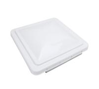 TICFOX RV Ventilation Cover Replacement Safe Rain Protection White PP Stainless Steel 14in Dome Cover Trailer Motorhome