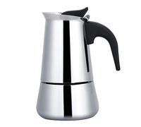 TICFOX Samfox Mocha Pot - Portable Stainless Steel Mocha Pot Moka Espresso Maker for Home Office (100ml)