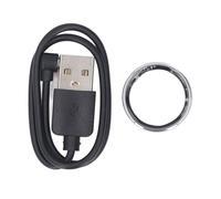 TICFOX Smart Ring Fitness Tracker IP68 Water Resistant Multiple Sport Modes Step Counter Calorie Tracking Health Monitor for Sports Enthusiasts Stainless Steel Lightweight Design (13#)