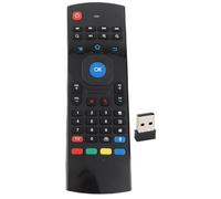 Ticfox Smart Voice Remote Control 2.4G MX3 Wireless Air Mouse with USB for Android Linux OS X Vista PC TV Home Entertainment Black