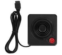 TICFOX Spiel Joystick Controller, Klassisch 3D-Analog-Joystick Controller Spielsteuerung mit Atari 2600 und 7800, Ergonomisches für Arcade und Retro Spiele, Konsole (Schwarz-Rot)
