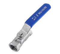 TICFOX Stainless Steel Ball Valve, 1pc Stainless Steel SS304 Reduced Port Pipe Ball Valve Female Threads Shut Off Switch for Industrial Plumbing & Gas Systems(1/4" BSP)