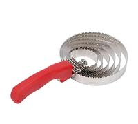 Ticfox Stainless Steel Curry Comb for Horses Cows Sheep Durable Ergonomic Design Dual Sided Grooming Tool for Removing Mud Loose Hair Stainless Steel Livestock Brush (6 circle cow and horse comb)