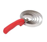 Ticfox Stainless Steel Curry Comb for Horses Cows Sheep Durable Ergonomic Design Dual Sided Grooming Tool for Removing Mud Loose Hair Stainless Steel Livestock Brush (5 circle cow and horse comb)