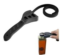 TICFOX Strap Wrench, Adjustable Rubber Strap Wrench, 500mm Plastic Strap Wrench Jar Lids Tighten Loosen Plumbing Tool Universal Oil Filter Spanner