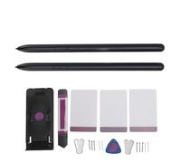Ticfox Stylus Pen Replacement for Tab S9 S9+ Pus S9 Ultra S9 FE 4096 Levels Pressure Sensitivity Magnetic Tablet Stylus with 10 Replacement Nibs and Stand for Precise Drawing and (Black)