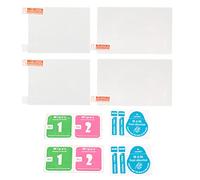 TICFOX Top LCD Screen Protector Tempered Glass 9H Hardness Scratch Resistant High Sensitivity Clear PET Film for New 3DS XL 2 Pack