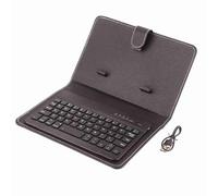 TICFOX Universal Wireless Bluetooth Keyboard Flip Case Cover with Stand for IOS Android Phones Compatible with 4.5 to 6.8 Inch Smartphones Lightweight Portable Detachable Magnetic (Black)
