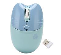 TICFOX Wireless Mouse BT5.1 2.4GHz Silent Click Adjustable DPI Auto Sleep Office Mouse for Girl Working Family School Cafe ABS Lightweight Portable (Blue)