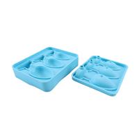 Ticha Funny Butt Plug Ice Cube Tray Blue Silicone Mold 14.8x11.4x5cm Creative Cocktail Whiskey Coffee Chocolate Mold Novelty Gift
