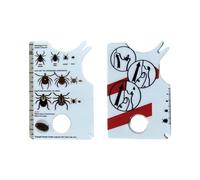 Tick Card For People Tick Card With Magnifying Glass | Quick Cleaning Of Ticks | Tick Scale Card With Magnifying Glass | Tick Card As For Dogs And Cats In The RmG319 (White, 8.5x5.4x0.5cm)