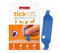 tick-off Patented Tick Remover for Pets, Blue, 1 Pack