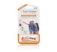 Tick Puller for Dogs, Cats and Humans (Set of 3 - Orange) - Easy, Quick and Painless Removal - Tick Tongs for All Sizes of Ticks - Made in France