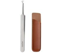 Tick Remover, Tick Removal Tool, Stainless Steel Tick Remover Tool for Dogs/Humans/Cats/Horses, Good for Professional Use, Can be Sterilised - Includes Tick Tweezers, Leather case, Manual