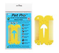 Tick Remover Tool for Dogs Cats and Pets Animal Tick Removal Card 8 in 1 EDC Multitool Easy Removes Ticks, Flea and Lice in seconds