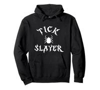 Tick Slayer Funny Anti Insects Camping Hiking Bugs Ticks Pullover Hoodie
