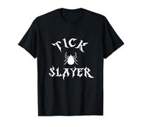 Tick Slayer Funny Anti Insects Camping Hiking Bugs Ticks T-Shirt