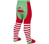 Tick Tock Baby Girls Cotton Rich Festive Design Tights Green Penguin 0-6 months