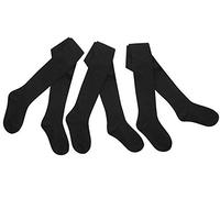 Tick Tock Baby Girls Cotton Rich Plain Tights 3 Pack Black 12-18 months
