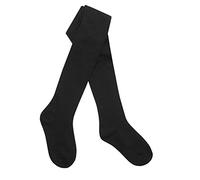 Tick Tock Baby Girls Cotton Rich Plain Tights Black 6-12 months