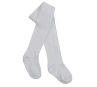 Tick Tock Baby Girls Cotton Rich Plain Tights White 6-12 months