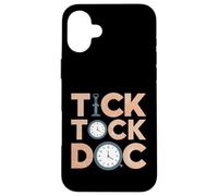 Tick Tock Doc - Clockmaker Watchmaker Case for iPhone 16 Plus