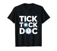 Tick Tock Doc - Clockmaker Watchmaker Value Graphic T-Shirt, Men, Black, M