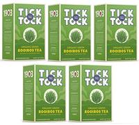 Tick Tock Organic Rooibos Green 40 Teabags (Pack of 5, Total 200 Teabags)