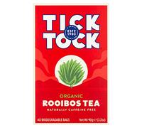Tick Tock Organic Rooibos Tea, 40 Teabags (Pack of 4, 160 Teabags), 0.2 kg