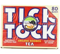 Tick Tock Organic Rooibos Tea, 80 Teabags (Pack of 5, 400 Teabags), 0.2 kg