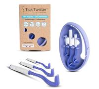 Tick Twister ClipBox Case of 3 Tick Removers for Dogs, Cats, Horses and Man - Made in France