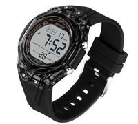TICKEEN Mens Watch for Men Digital Sport Watch Military Waterproof Watches with Alarms/Countdown/Stopwatch/12&24H/Dual Time/Light/Hourly Chime/Military Multifunctional Wrist Watch (Black White)