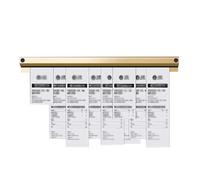 Ticket Holder Receipt Holder, Catering Ticket Rail Adhesive Tab Grabber for Order Receipts Multiple Sizes(L 70 cm)