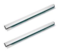 Ticket Rail, Aluminum Tab Grabber Kitchen Check Rail Holder, 30/40/50cm(12/16/20'') Wall-Mounted Ticket Holder Receipt Restaurant Food Catering Cafes Pubs Bars for Hold Orders Tabs Papers (50cm-2pcs)