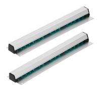 Ticket Rail, Aluminum Tab Grabber Kitchen Check Rail Holder, 30/40/50cm(12/16/20'') Wall-Mounted Ticket Holder Receipt Restaurant Food Catering Cafes Pubs Bars for Hold Orders Tabs Papers (40cm-2pcs)