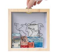 Ticket Shadow Box - Wooden Memory Boxes With Slot On Top | DIY Memento Frame Stylish Display Case | Ticket Shadows - Movie Travel Sporting Events Concert Stubs