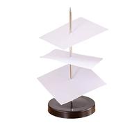 Ticket Spike, Desk Receipt Holder, Receipt Spike Holder, Metal Receipt Spikes with Round Base, Black Paper Memo Holder, Metal Bill Holder, Straight Rod Spike for Restaurant, Kitchen