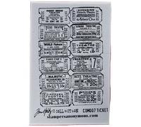 Ticket Tim Holtz Cling Rubber Stamp COM-007