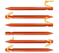 Ticket To The Moon Aluminum Pegs orange 18 cm - 6 pcs.