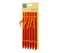 Ticket To The Moon | Pegs | Set of 6 | Aluminium Tent Pegs | Orange One Size