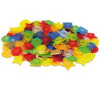TickiT 73071 Stackable Translucent Button With Lace, 156 Pieces, Translucent