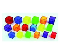 TickiT 73089 Translucent Cube Set, 54 Pieces, Translucent , 5cm