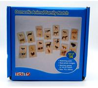 TickiT 73406 Domestic Animal Family Match Set, Pack of 28. Snap and Matching B97