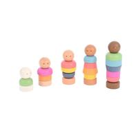TickiT 73524 Rainbow Wooden Community People - Set of 5