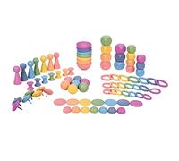 TickiT 73979 Rainbow Wooden Super Set - Set of 84